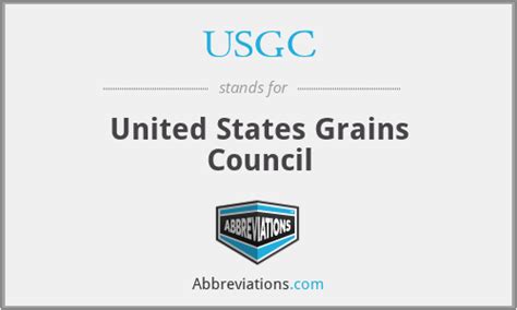 What does USGC stand for?