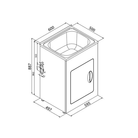 BIM objects - Free download! Posh Solus 45 Litre Standard Trough ...