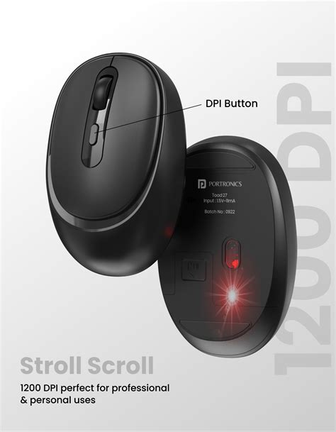 Buy Portronics Toad 27 Best Wireless Mouse 2.4 GHz with USB dongle