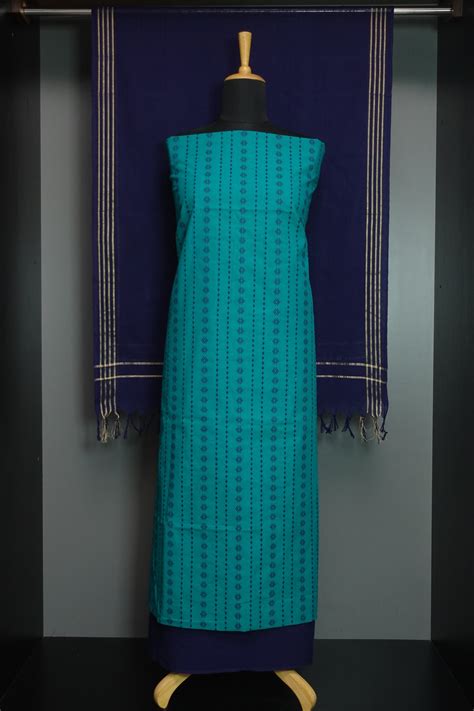 Vertical Weaving Pattern Cotton Salwar Set | MNS112 – Aham Designer ...