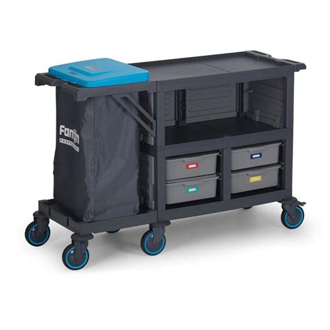 Fantom Procart 275 3 Layers Closed Service Trolley with Garbage ...