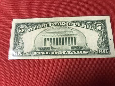 1963 Red Seal $5 Five Dollar Bill | #3836776263