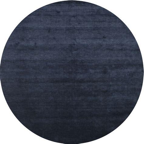 Ahgly Company Indoor Round Contemporary Dark Blue Grey Blue Abstract ...
