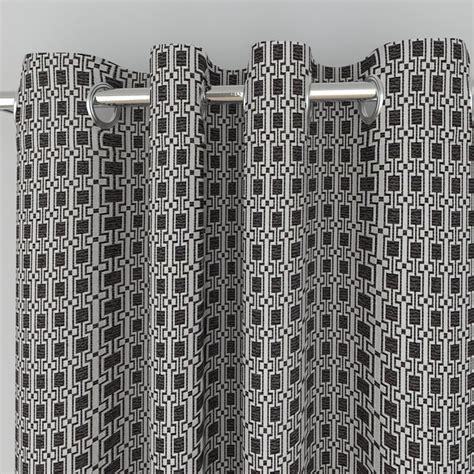 Buy Medley Jacquard Door Curtain with Chrome Eyelets -Set of 2-110 x ...