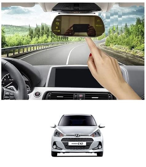 Trigcars ® i10 Grand New Car 7 Inch Full HD 1080 Rear View Mirror Touch ...