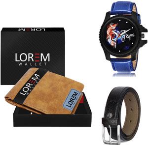 LOREM Belt, Wallet & Watch Combo Price in India - Buy LOREM Belt ...