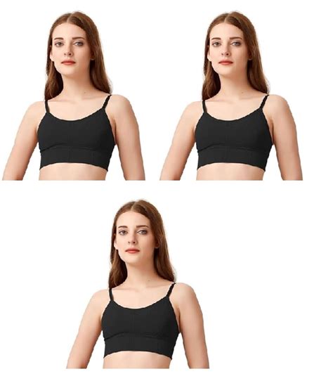 Buy JEJU Girls Sports Yoga Crop Top Push Up Wirefree Cotton Nylon Women ...