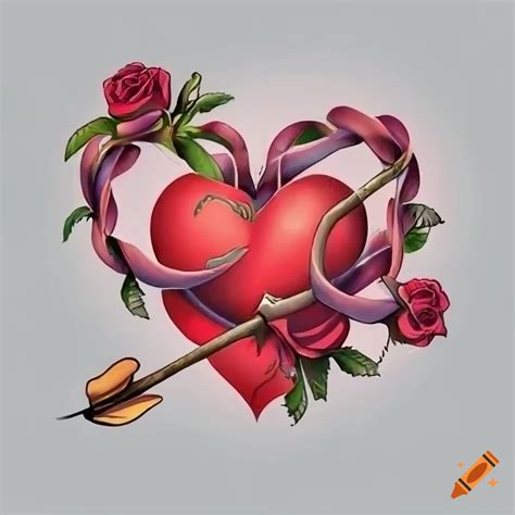 Love Hearts And Roses Drawings