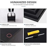 Ganga Computer Monitor Stand Riser with Storage Organizer Black 3 Tier ...