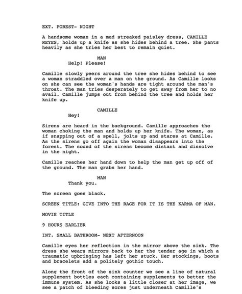 Image result for Lumber Blood Script