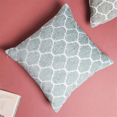 Flower Embroidered Couch Cushion Cover 16x16 Inch Online - Premium ...