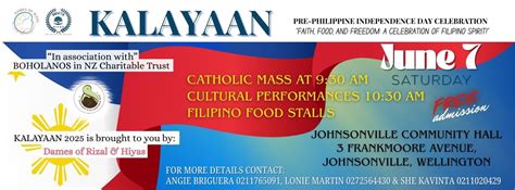 KALAYAAN 2025 - WLG, Johnsonville Community Centre, Wellington, 6 June ...