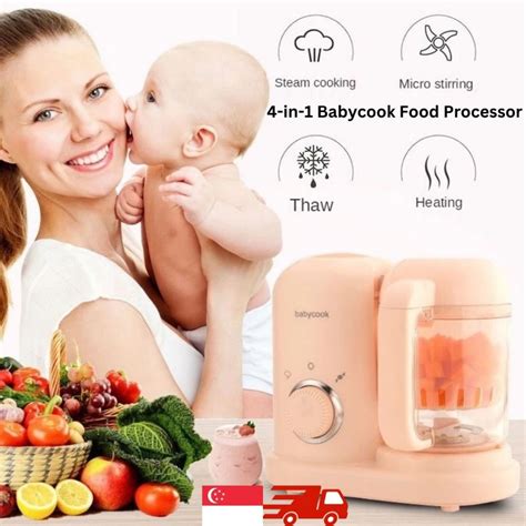🇸🇬 4-in-1 Babycook Baby Food Processor Maker Mixer Blender Steamer ...