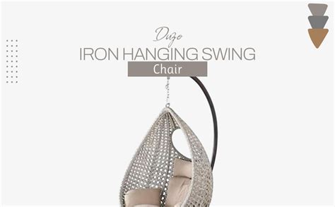 Duzo Iron Hanging Swing Chair With Stand For Garden Hula King Hanging ...