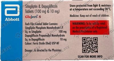 Gluject S 100/10mg Strip Of 10 Tablets: Uses, Side Effects, Price ...
