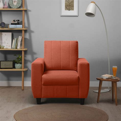 Sleepyhead Bae - 1 Seater Sofa (Fabric, Ember Orange) : Amazon.in ...