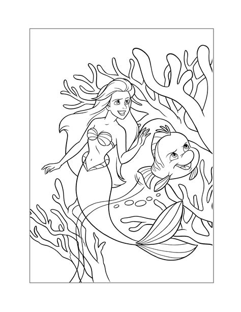 Little Mermaid Coloring Pages – Printable Coloring Pages. FREE