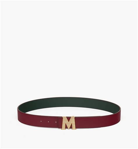 90cm / 35.4" Claus Fluted M Reversible Belt 1.5” in Embossed Leather ...