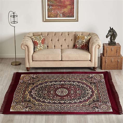 Buy Kuber Industries Carpet|Water Absorption Kalamkari Paisley Pattern ...