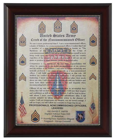 BETTER U.S. Army NCO Creed of the Noncommissioned Officer Aged | Etsy ...