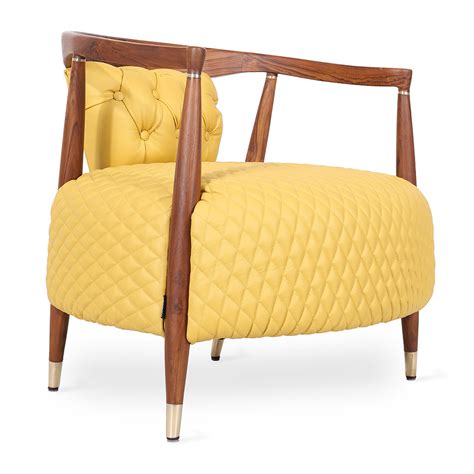 Uru - Teak Lounge Chair, Brass Accentuation | Alankaram