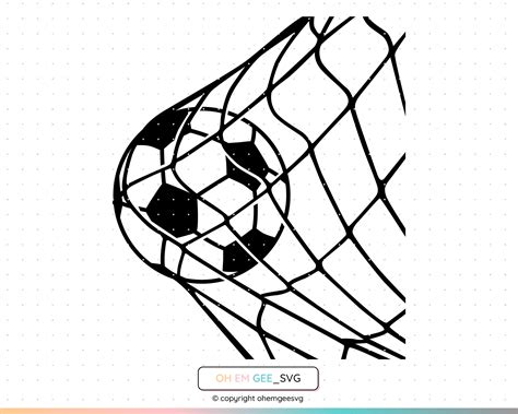 Soccer Ball in Net Svg Soccer Goal Png Football Goal - Etsy UK