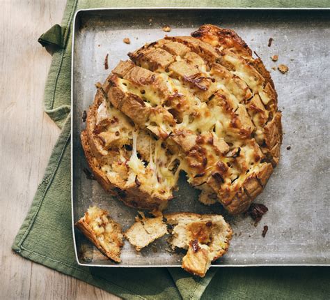 Cheddar & harissa garlic bread - Good Food Middle East