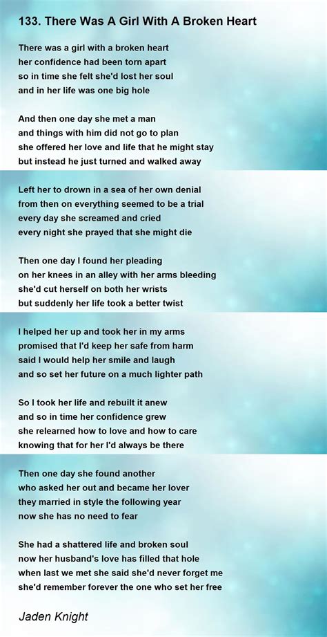 You Broke My Heart Poems