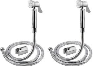 Caisson Shark (BRASS) Health Faucet with 1.5 mtr Flexible SS Tube and ...