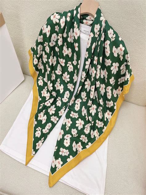 1pc Women Floral Pattern Breathable Sun Protection Fashionable Bandana ...