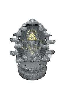 Holiness Craft 28 Inch Diya Mandir Ganesh Fiber Water Fountain for ...