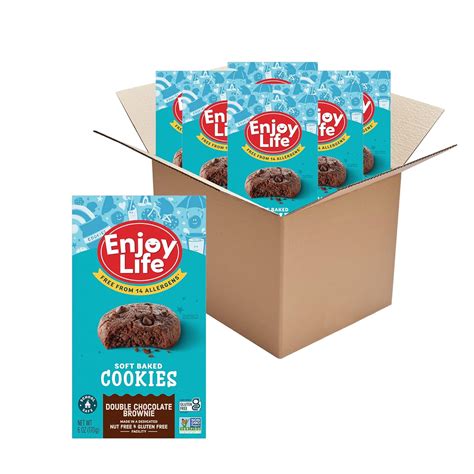Amazon.com: Enjoy Life Soft Baked Double Chocolate Brownie Cookies ...
