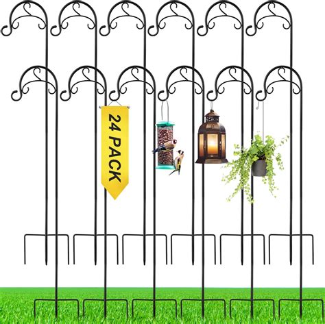 Amazon.com: Yetene 24 Pcs 35 Inch Adjustable Shepherds Hook Metal ...