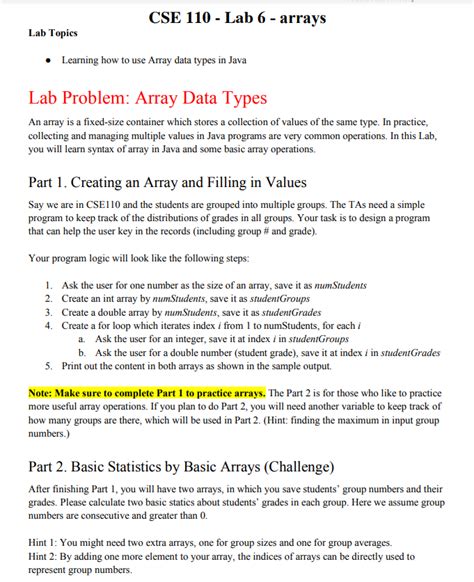 Image result for The Arrays Lab Java