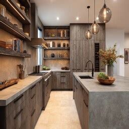 Contemporary Parallel Kitchen Design Featuring Granite Countertops
