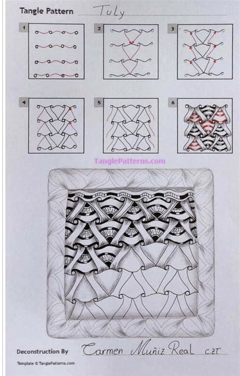 Image result for Zentangle Patterns Step by Step