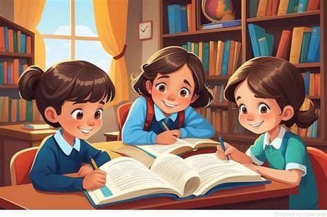 Pupils children scholar freshman sophomore having rest after doing ...