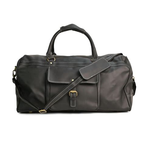 Genuine Leather Tan Duffle Bag - abitoamerica – Abito America