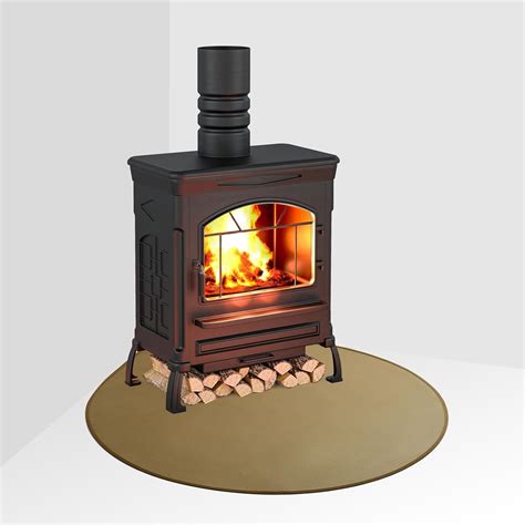 Amazon.com: FLASLD Fireproof Wood Burning Stove Mat 40×40 inch Half ...
