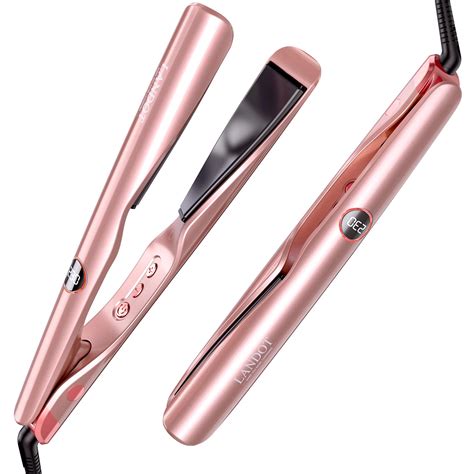 Amazon.com : LANDOT Flat Iron Curling Iron in One - Ceramic Hair ...