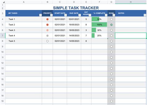 Expense Tracking Template Google Sheets