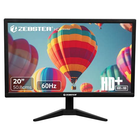 ZEBSTER GV120 20 Inch (50.8 cm) LED Monitor with Dual HDMI & VGA Input ...