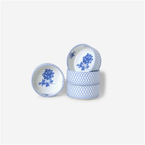 Renata china blue ramekin set (Set of 2) – Inka