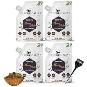 Buy Shudh Online Fresh Henna Paste Ready to Apply, Instant Mehendi for ...