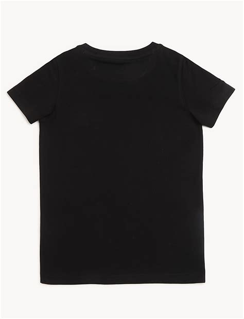 Buy Pure Cotton Applique Round Neck T-Shirt at Marks & Spencer