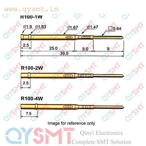 R100-2W Pogo Pin Receptacle – QYSMT
