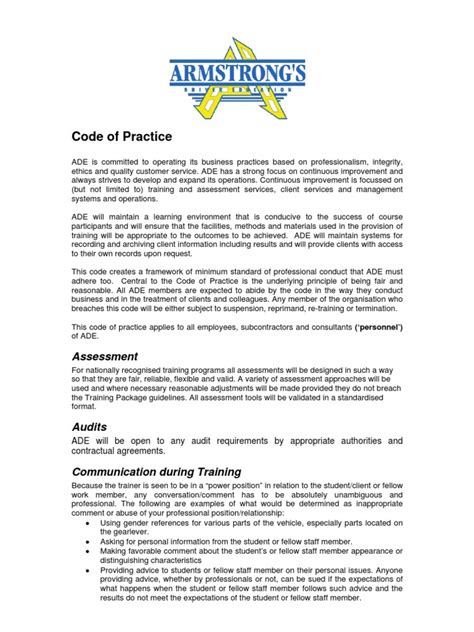 Image result for Code of Practice QLD