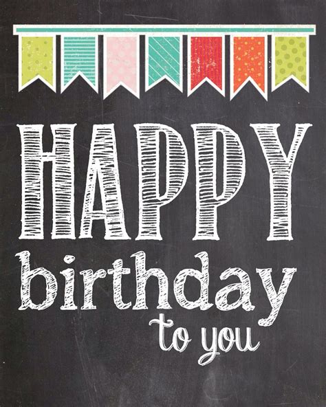 Happy Birthday Signs Printable Free - Printable Calendars AT A GLANCE