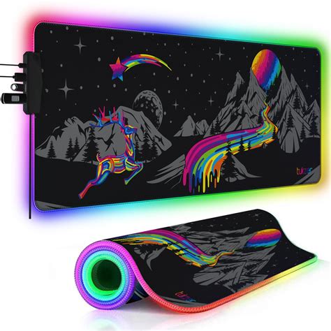 Tukzer Rgb Retro Extended Gaming Mouse Pad High Speed Mouse ...