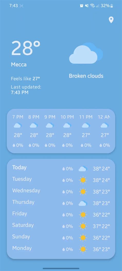 Local Weather App 的图像结果